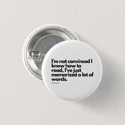 Nick Miller Quote Ronde Button 3,2 Cm (Voorkant /achterkant)
