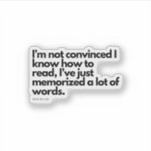 Nick Miller Quote Sticker (Voorkant)