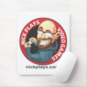 Nick Plays Video Games Mousepad Muismat (Met muis)