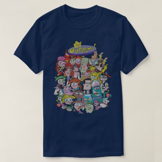 Nickelodeon Fairly OddParents Total Character T-shirt (Design voorkant)