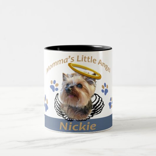 Nickie Momma's Angel-Mok Tweekleurige Koffiemok (Center)
