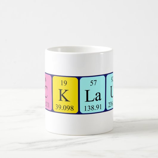 Nicklaus periodieke tabel naam mok (Center)