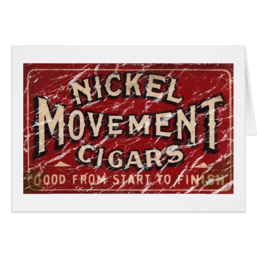 Nickle Movement Cigar 1900 - en détresse (Devant horizontal)