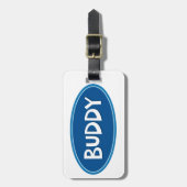 Nickname Buddy Bagagelabel (Voorkant verticaal)