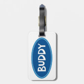 Nickname Buddy Bagagelabel (Achterkant verticaal)