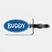 Nickname Buddy Bagagelabel (Achterkant horizontaal)