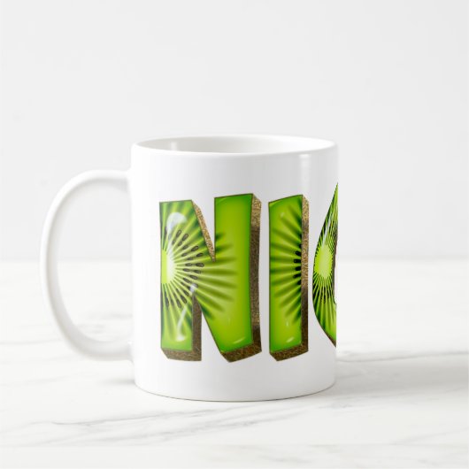 Nicky Name Kiwi Style Tasse Teetasse Café (Gauche)