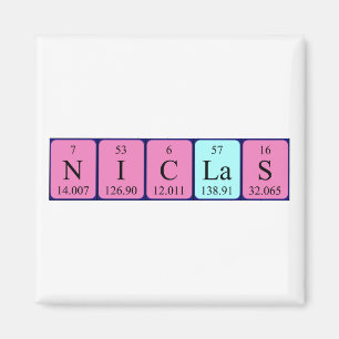 Niclas periodiek table name magnet magneet