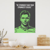 Nico Hülkenberg Racing Vector – Affiche (Cuisine)