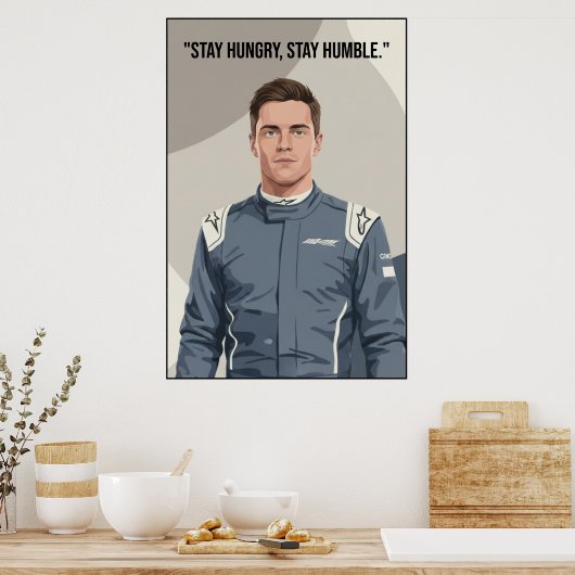Nico Hülkenberg Racing Vector – Poster (Cuisine)