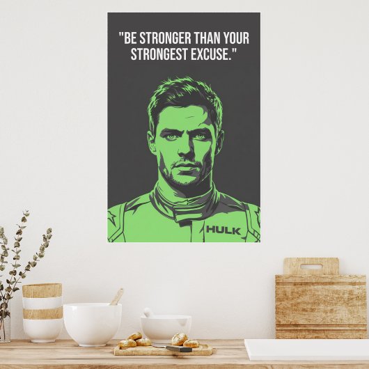 Nico Hülkenberg Racing Vector – Poster (Cuisine)