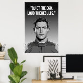 Nico Hülkenberg Racing Vector – Quiet the Ego  Poster (Thuiskantoor)