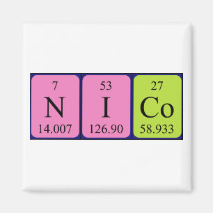 Nico periodieke table name magnet magneet