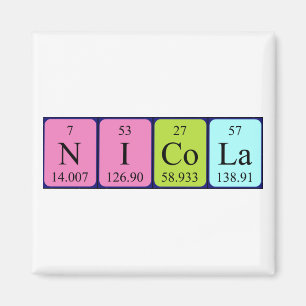 Nicola periodiek table name magnet magneet