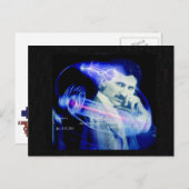 Nicola Tesla Briefkaart (Voorkant / Achterkant)