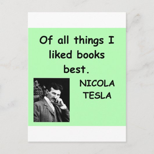 Nicola Tesla Briefkaart (Voorkant)