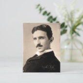 Nicola Tesla Foto Briefkaart (Staand voorkant)