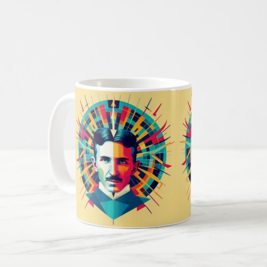 Nicola Tesla  Koffiemok (Voorkant links)