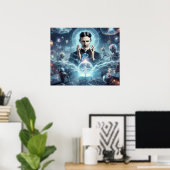 Nicola Tesla Poster (Thuiskantoor)
