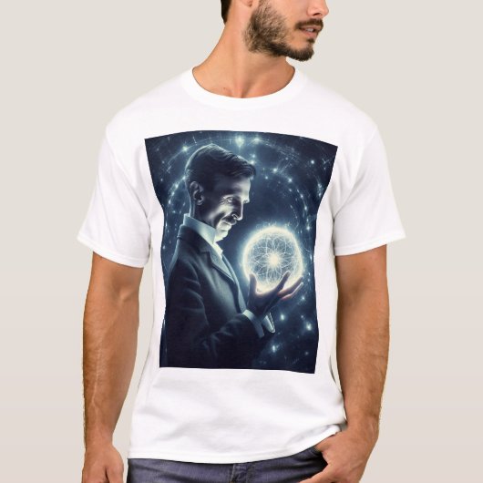 Nicola Tesla  T-shirt (Voorkant)