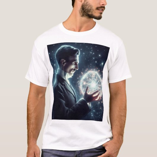 Nicola Tesla  T-shirt (Voorkant)