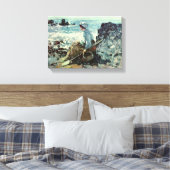 Nicolae Grigorescu - Visser uit Granville Canvas Afdruk (Insitu (Slaapkamer))