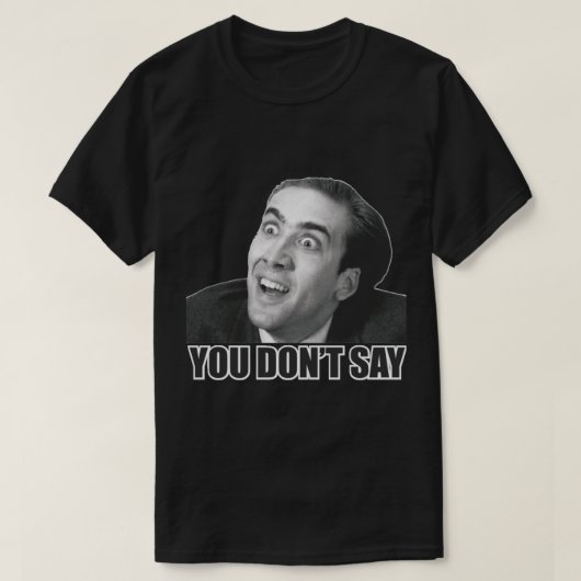 Nicolas Cage Meme Shirten T-shirt (Design voorkant)