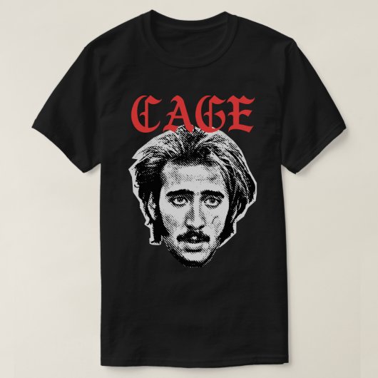 Nicolas Cage Retro Esthetische Fan Art Design T-shirt (Design voorkant)