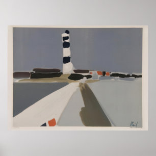 nicolas de staël - Le Phare - Art Informel Door Ni Poster