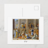 Nicolas Poussin #201 - Carte postale d'art fin (Devant / Derrière)
