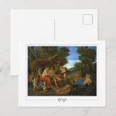 Nicolas Poussin #214 - Carte postale d'art fin (Devant / Derrière)