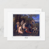 Nicolas Poussin #4 - Kunstmatig Briefkaart (Voorkant / Achterkant)