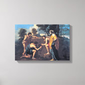 Nicolas Poussin - Schapen in Arcadia Canvas Afdruk (Voorkant)