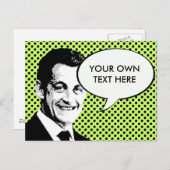 Nicolas Sarkozy Briefkaart (Voorkant / Achterkant)