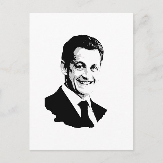 Nicolas Sarkozy Briefkaart (Voorkant)