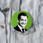Nicolas Sarkozy Ronde Button 4,0 Cm (In situ)