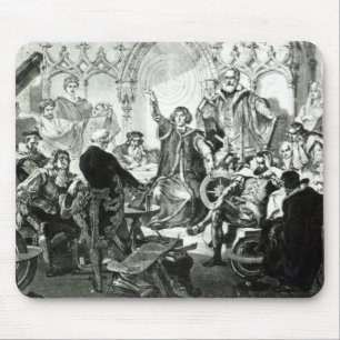 Nicolaus Copernicus legt zijn theorie uit Muismat