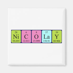 Nicolay periodieke table name magnet magneet
