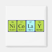 Nicolay periodieke table name magnet magneet (Voorkant)