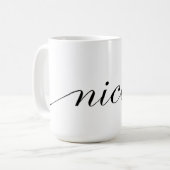 Nicole a personnalisé la tasse de café nommée - (Devant gauche)
