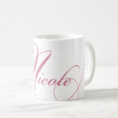 Nicole a personnalisé la tasse de café nommée - (Devant droit)