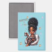 Nicole Coffee & Chill Magnet Magneet (Voorkant / Achterkant)