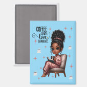 Nicole Coffee Love Langue Magnet (Recto/Verso)