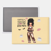Nicole Coffee & Mascara Magnet Magneet (Voorkant / Achterkant)