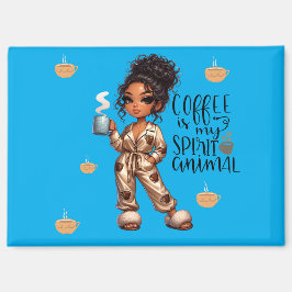 Nicole Coffee Spirit Animal Magnet Magneet