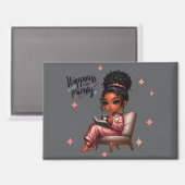 Nicole Happiness Magnet Magneet (Voorkant / Achterkant)