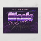 Nicole Nom Prénom Anniversaire de la carte postale (Devant)