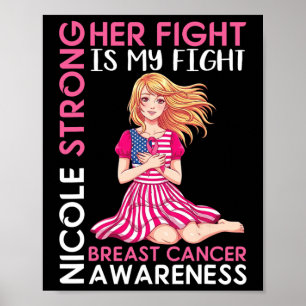 Nicole Sterk Borstkanker Bewustzijn Haar Vecht Is Poster
