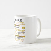 Nicole Sweet Heart Et Guerrier Gift Mug (Devant droit)