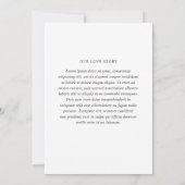 Nicole White Elegant Wedding Kaart (Achterkant)